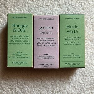 Nail Care Trio - Green, Pink, and Cream